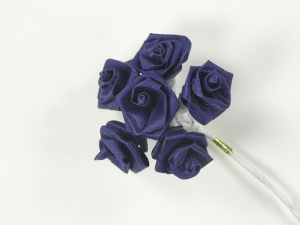 Large Ribbon Rose, royal blue (lot of 12 bunches) SALE ITEM