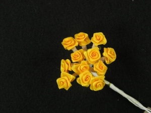 Medium Ribbon Rose, yellow (lot of 12 bunches) SALE ITEM