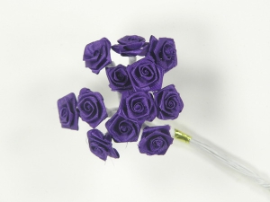 Medium Ribbon Rose, purple (lot of 12 bunches) SALE ITEM