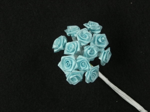 Medium Ribbon Rose, blue (lot of 12 bunches) SALE ITEM