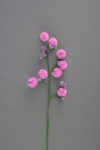 Pom-Pom Chrysanthemum Silk Flower, mauve (lot of 72) SALE ITEM
