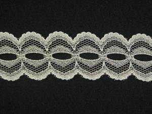 1.25 inch Flat Beading Lace, natural (50 yards) MADE IN USA