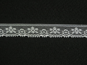 .75 inch Flat Lace, pearl (100 yards) MADE IN USA