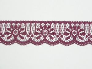 1.25 Inch Flat Lace, Wine (50 Yards) MADE IN USA