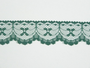 1 Inch Flat Lace, hunter green (50 yards) MADE IN USA