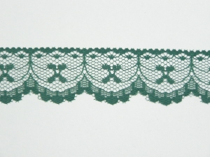 1 Inch Flat Lace, hunter green (50 yards) MADE IN USA