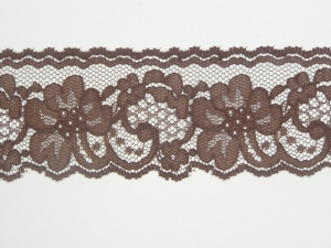 2 Inch Flat Lace, Brown (50 Yards) MADE IN USA