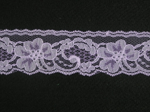 2 Inch Flat Lace, lavender (50 Yards) MADE IN USA