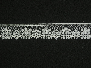 .75 inch Flat Lace, ivory (100 yards) MADE IN USA