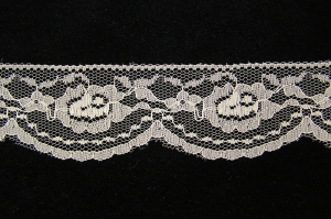 2 Inch Flat Lace, Ivory (50 yards) 2112 Ivory MADE IN USA