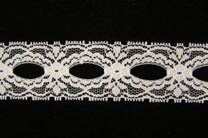 1.5 inch Flat Insert Lace, white (306 yard FULL SPOOL) MADE IN USA