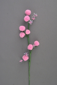 Pom-Pom Chrysanthemum Silk Flower, peach (lot of 72) SALE ITEM