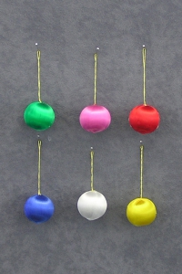 Miniature Christmas Ornaments, 1 inch, 18 per bag (lot of 24 bags)