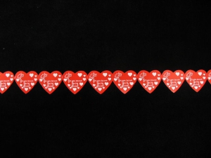 Paper Heart Garland, 9 feet (lot of 12) SALE ITEM PIC 53