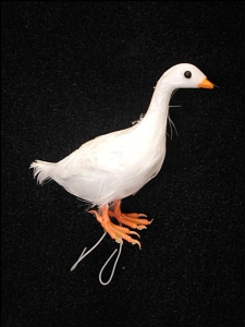 White Feathered Duck, 3.25 inch (lot of 6)