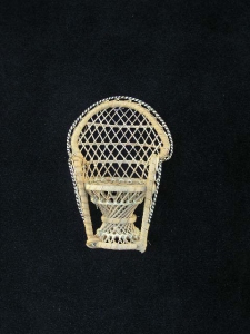 Wicker Peacock Chair, 8 inch (lot of 12)