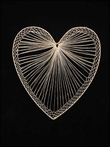 Abaca Heart, 14 inch (lot of 50) SALE ITEM