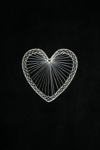 Abaca Heart, 8 inch (lot of 50) SALE ITEM