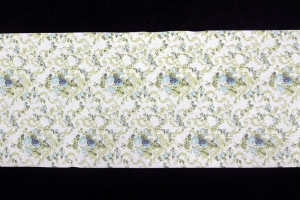 Printed Paper Ribbon, 6 yards, cream floral (lot of 1) SALE ITEM
