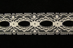 1.5 inch Flat Insert Lace, natural (50 yards) MADE IN USA