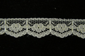 .75 Inch Flat Lace Trim, Natural (100 yards) MADE IN USA