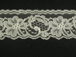 2 Inch Flat Lace, Natural (50 Yards) MADE IN USA