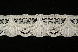 1.125 Inch Flat Lace, Natural (50 Yards) 248 Natural MADE IN USA