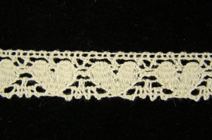 .75 inch Flat Lace, natural (50 yards) MADE IN USA