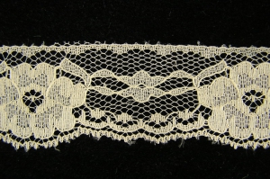1.25 inch Flat Lace, Natural (50 yards) 141 Natural MADE IN USA