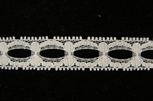 .75 Inch Flat Beading Lace, Natural (50 yards) MADE IN USA
