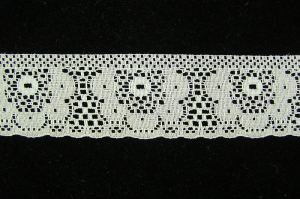 1.375 Inch Flat Lace, Mint Green (50 yards) MADE IN USA