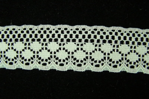 1.125 inch Flat Lace, mint green (50 yards) MADE IN USA