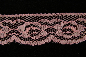 1.25 inch Flat Lace, mauve (50 yards) 2611 mauve