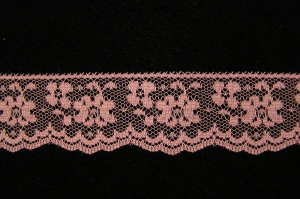 1.375 inch Flat Lace, mauve (50 yards) 2585 mauve MADE IN USA