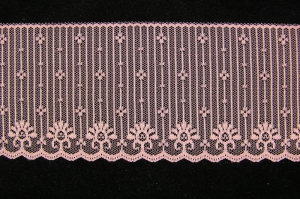 3.75 Inch Flat Lace, Mauve (25 Yards) MADE IN USA
