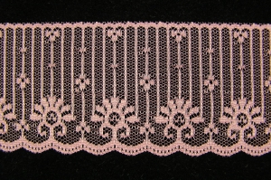 2.5 inch Flat Lace, mauve (50 yards) MADE IN USA