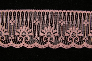 1.875 inch Flat Lace, mauve (50 yards) MADE IN USA