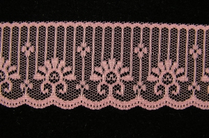 1.875 inch Flat Lace, mauve (50 yards) MADE IN USA