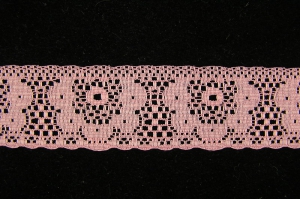 1.375 inch Flat Lace, mauve (50 yards) MADE IN USA