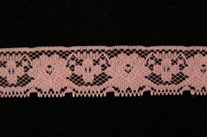 1.125 inch Flat Lace, mauve (50 yards) 271 mauve MADE IN USA