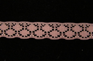 .75 inch Flat Lace, mauve (100 yards) MADE IN USA