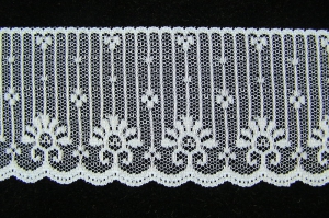 2.5 inch Flat Lace, light blue (50 yards) MADE IN USA