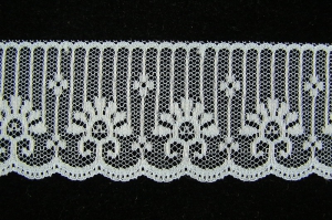 1.875 inch Flat Lace, light blue (50 yards) 652 Lt. Blue MADE IN USA