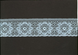 2 Inch Flat Lace, Light Blue (50 Yards) 397 Lt. Blue MADE IN USA.