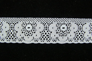 1.375 Inch Flat Lace, Light Blue (50 Yards) MADE IN USA
