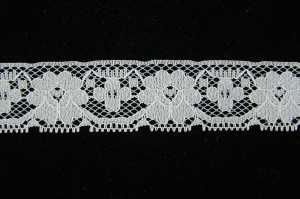 1.125 inch Flat Lace, light blue (50 yards) 271 Lt.blue MADE IN USA