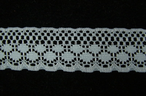 1.125 inch Flat Lace, Light Blue (50 yards) 251 Lt. Blue MADE IN USA
