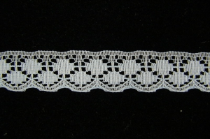 .75 inch Flat Lace, light blue (100 yards) 250 lt.blue MADE IN USA