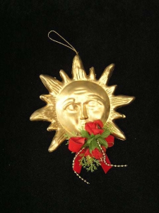 Sun, Rose & Bow Ornament (lot of 12) SALE ITEM
