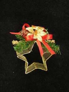 Mesh Star Christmas Ornament (lot of 12)